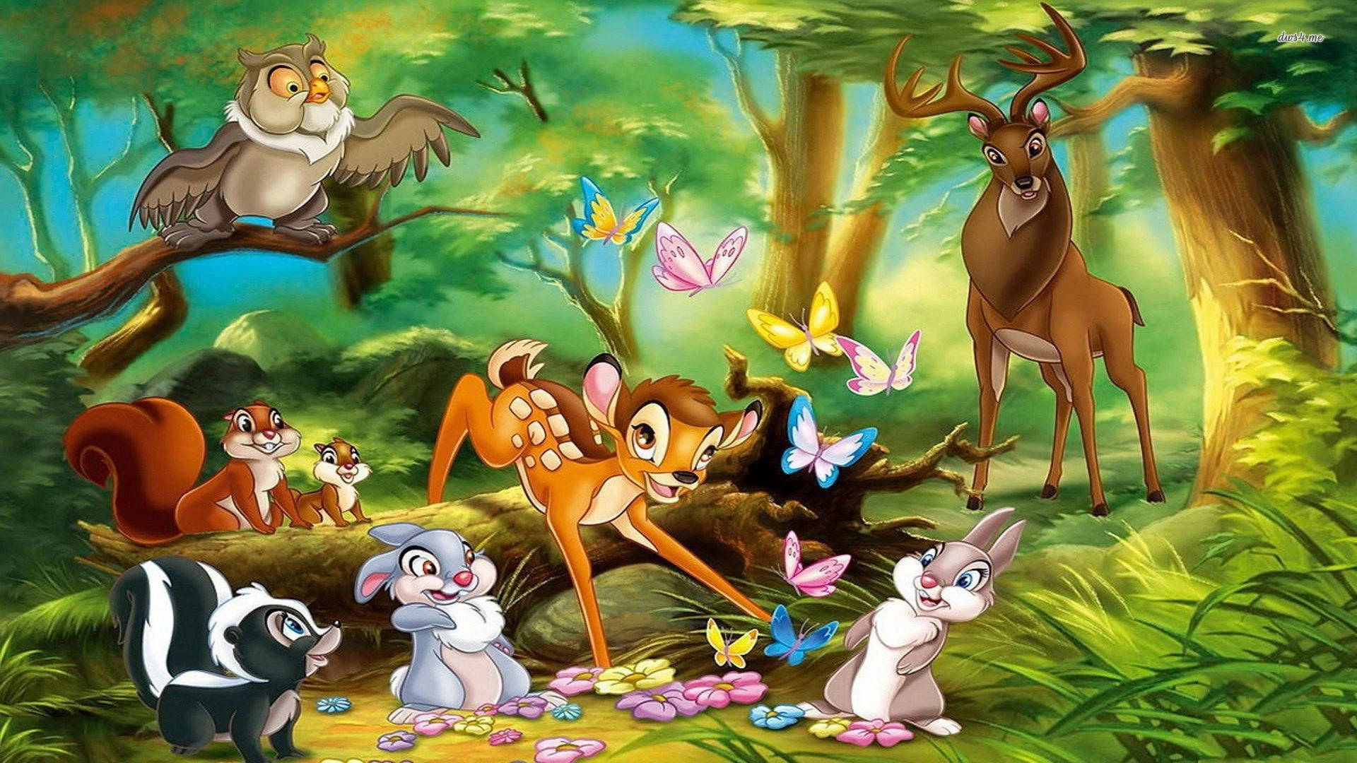 Bambi And The Animal Squad Background