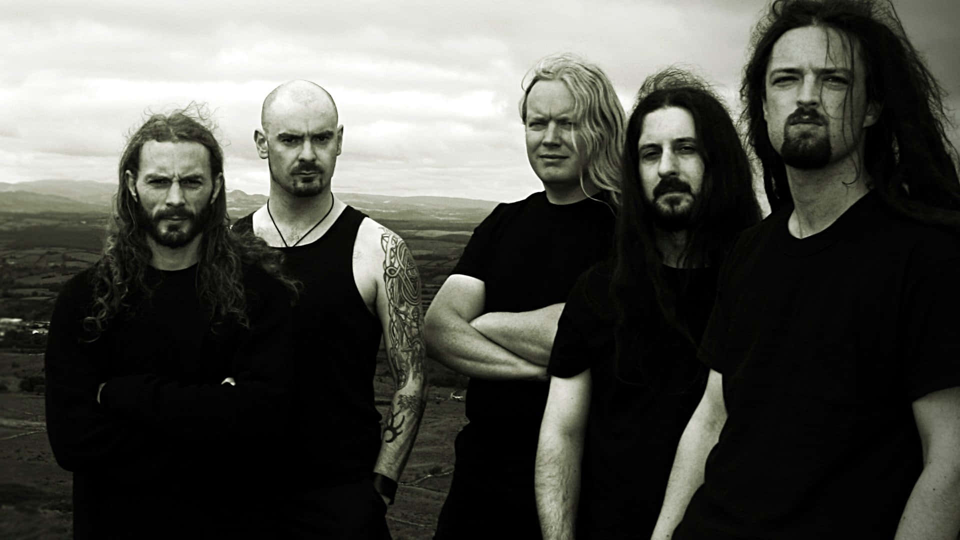 Band Members Of Primordial Looking Majestic Background