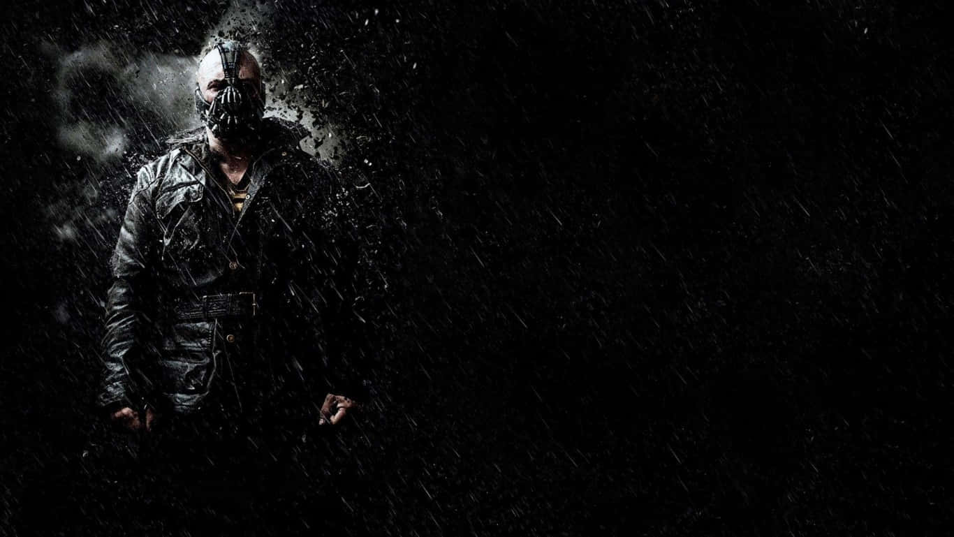 Bane Standing In The Rain Dark Knight Hd Background
