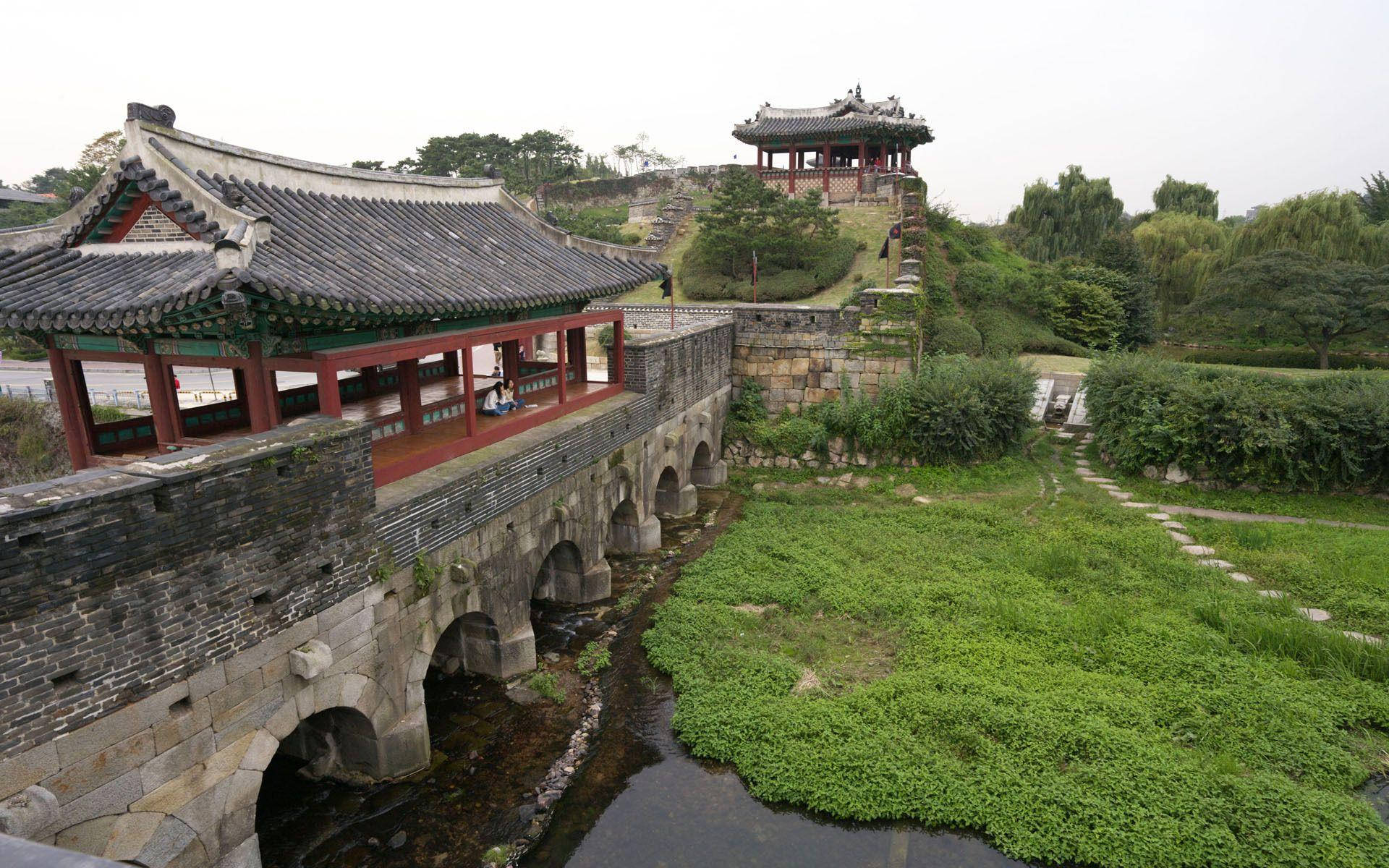 Banghwasuryujeong Pavilion South Korea Background