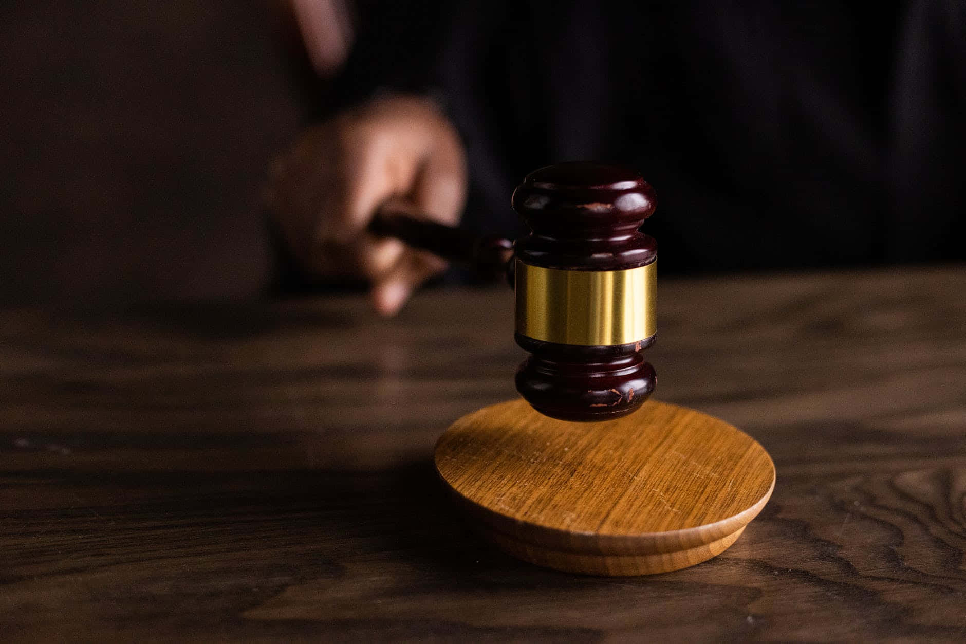 Banging Gavel On Punitive Case Background