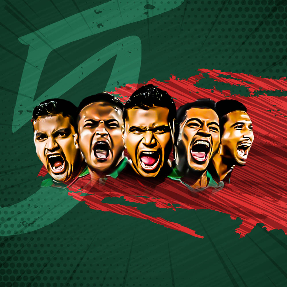 Bangladesh Cricket Digital Art Background