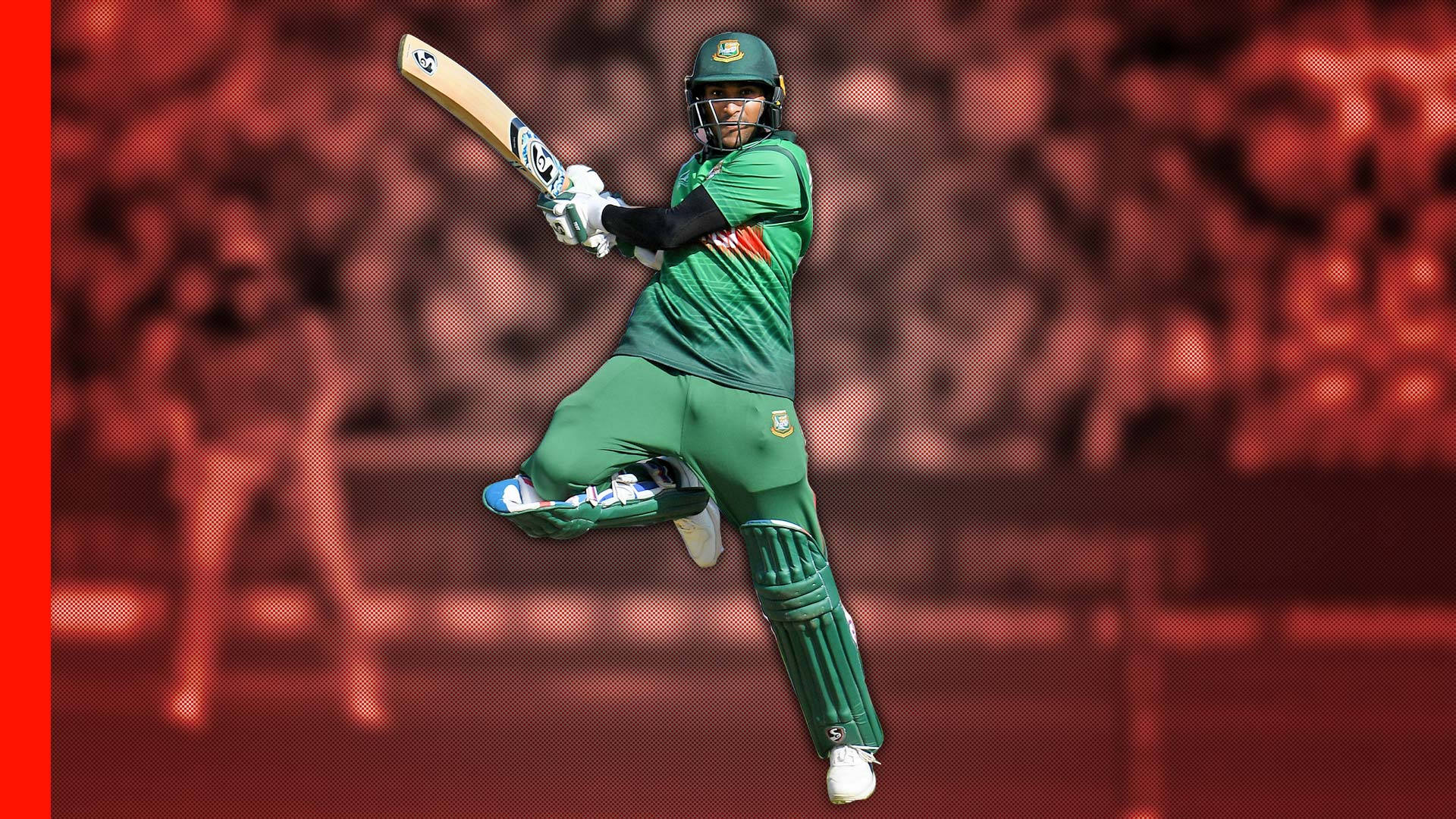 Bangladesh Cricket Star Shakib Poster Background