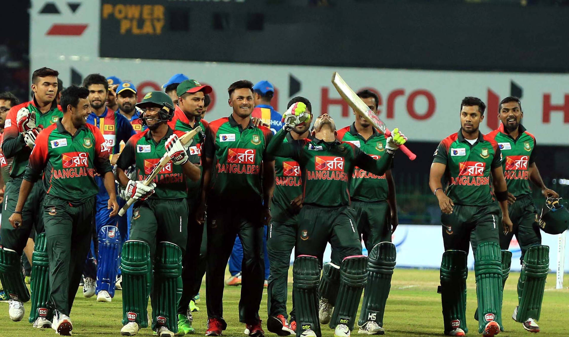 Bangladesh Cricket Team After Game Background
