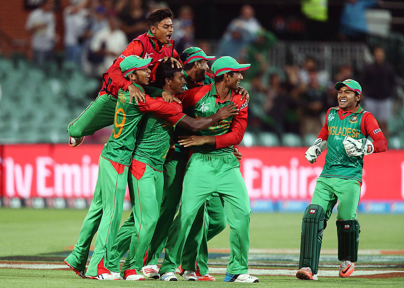Bangladesh Cricket Team Celebrating Background