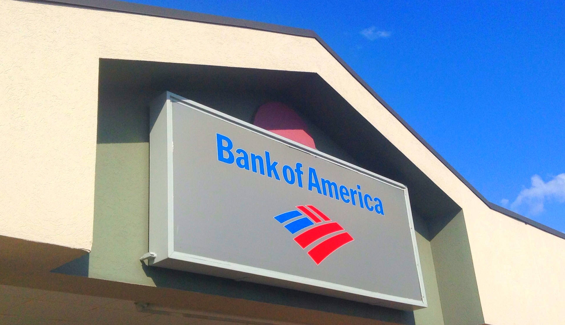 Bank Of America Gray Signage