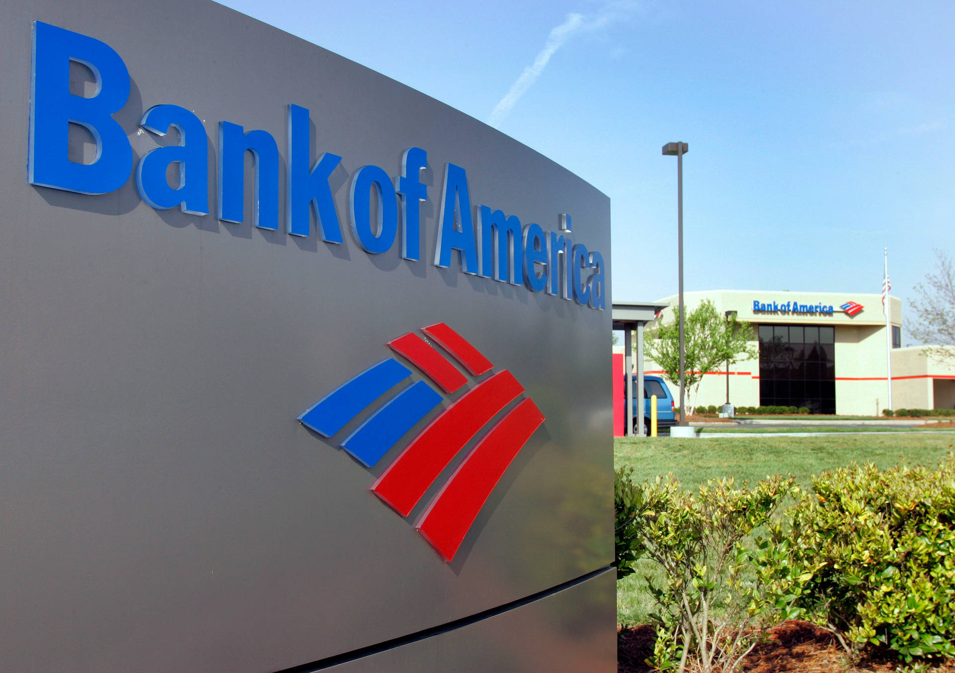 Bank Of America Ground Signage