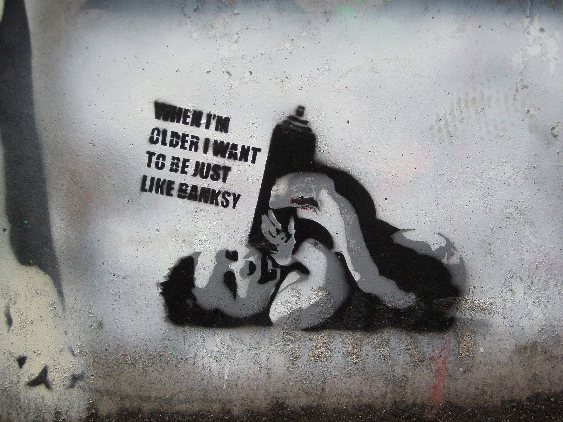 Banksy Baby Dreams Background