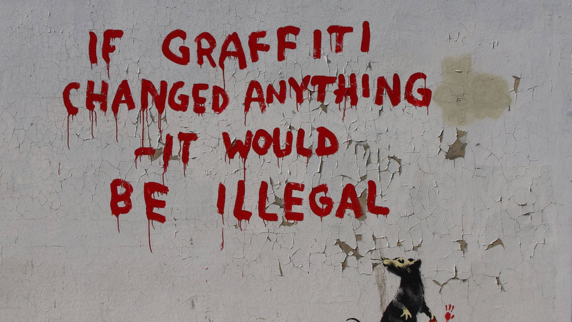 Banksy Graffiti Quote Background