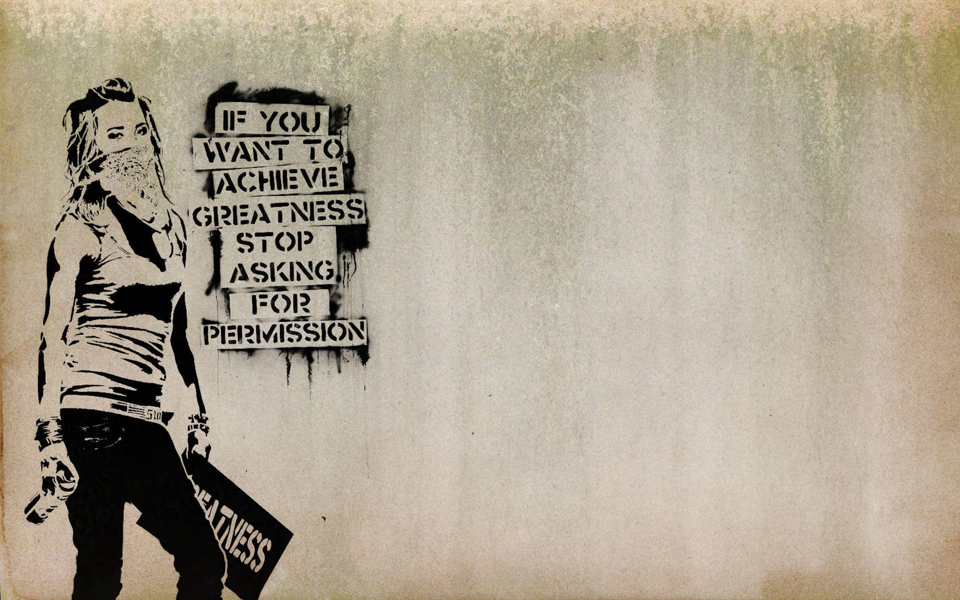 Banksy Greatness Background