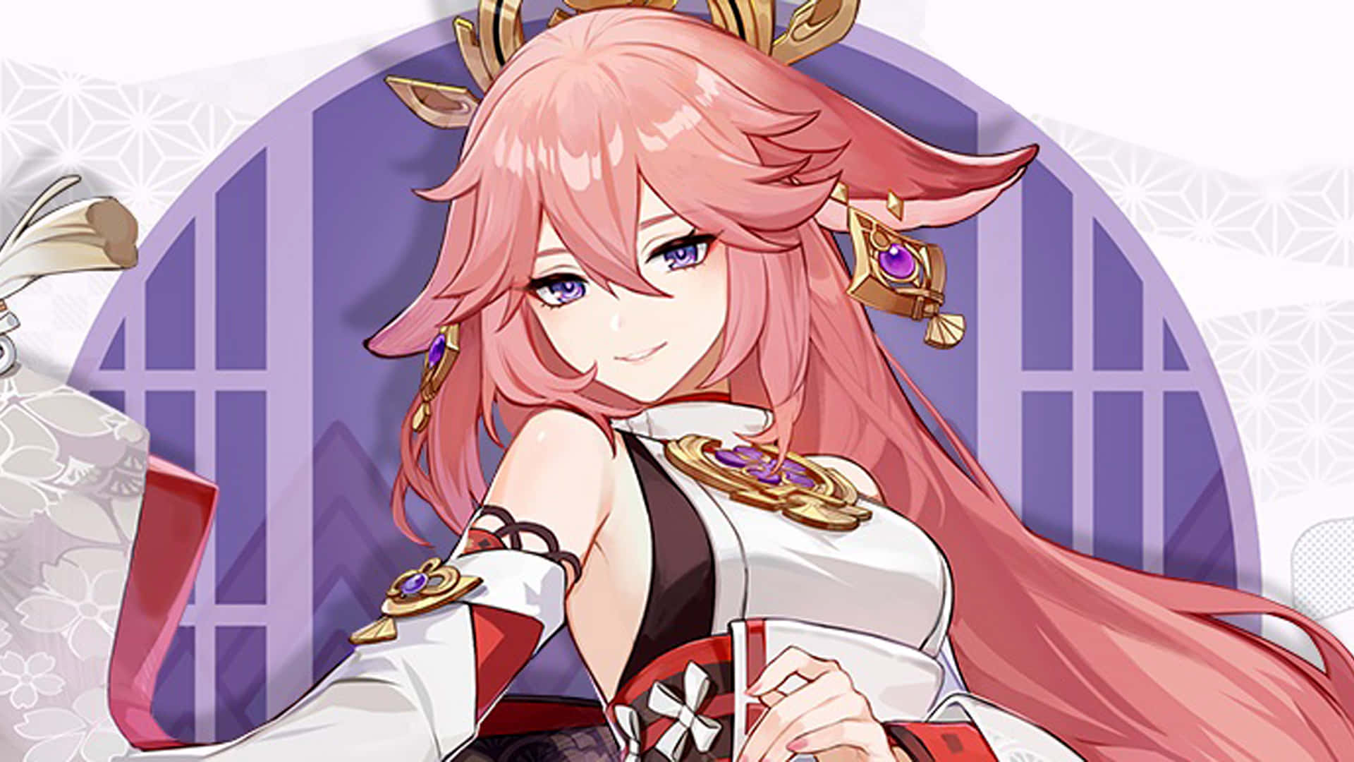 Banner Of Yae Miko Pfp Background