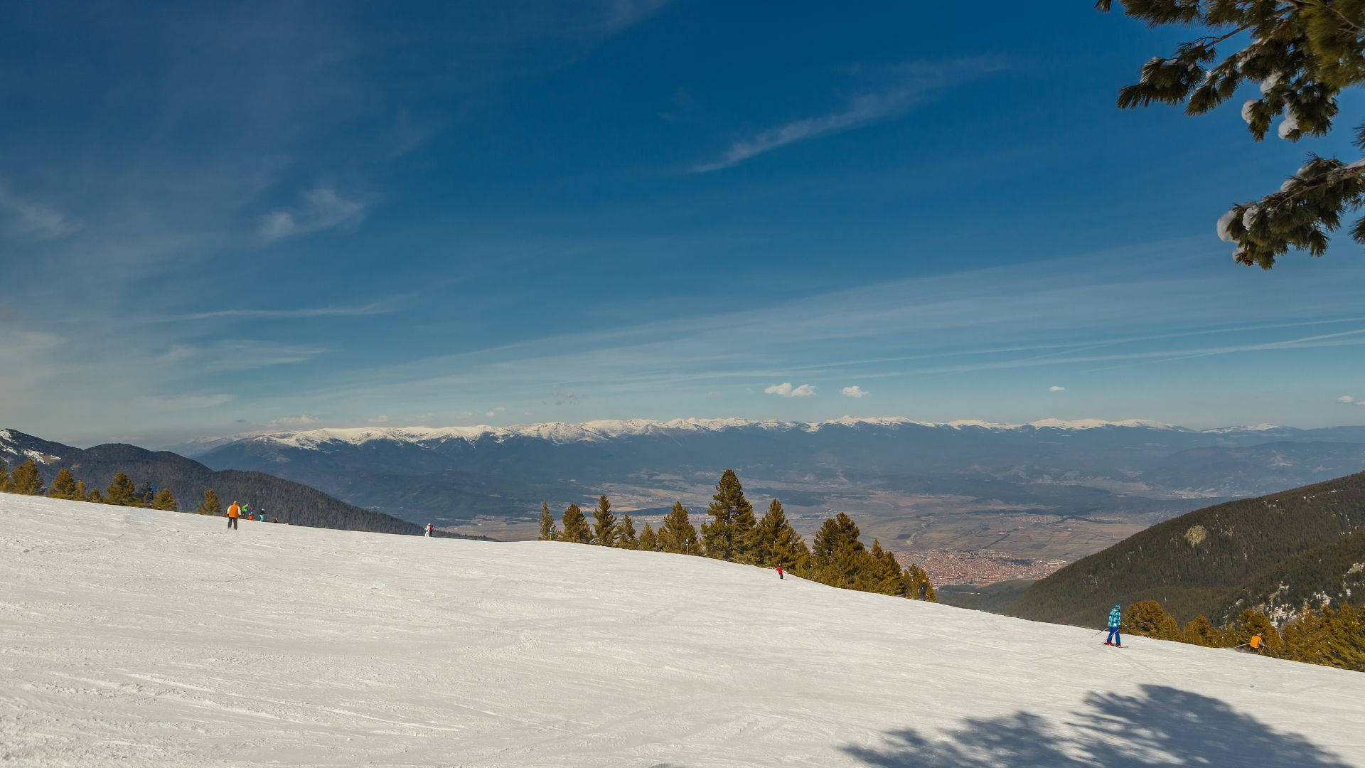 Bansko Blugaria Ski Slope Background