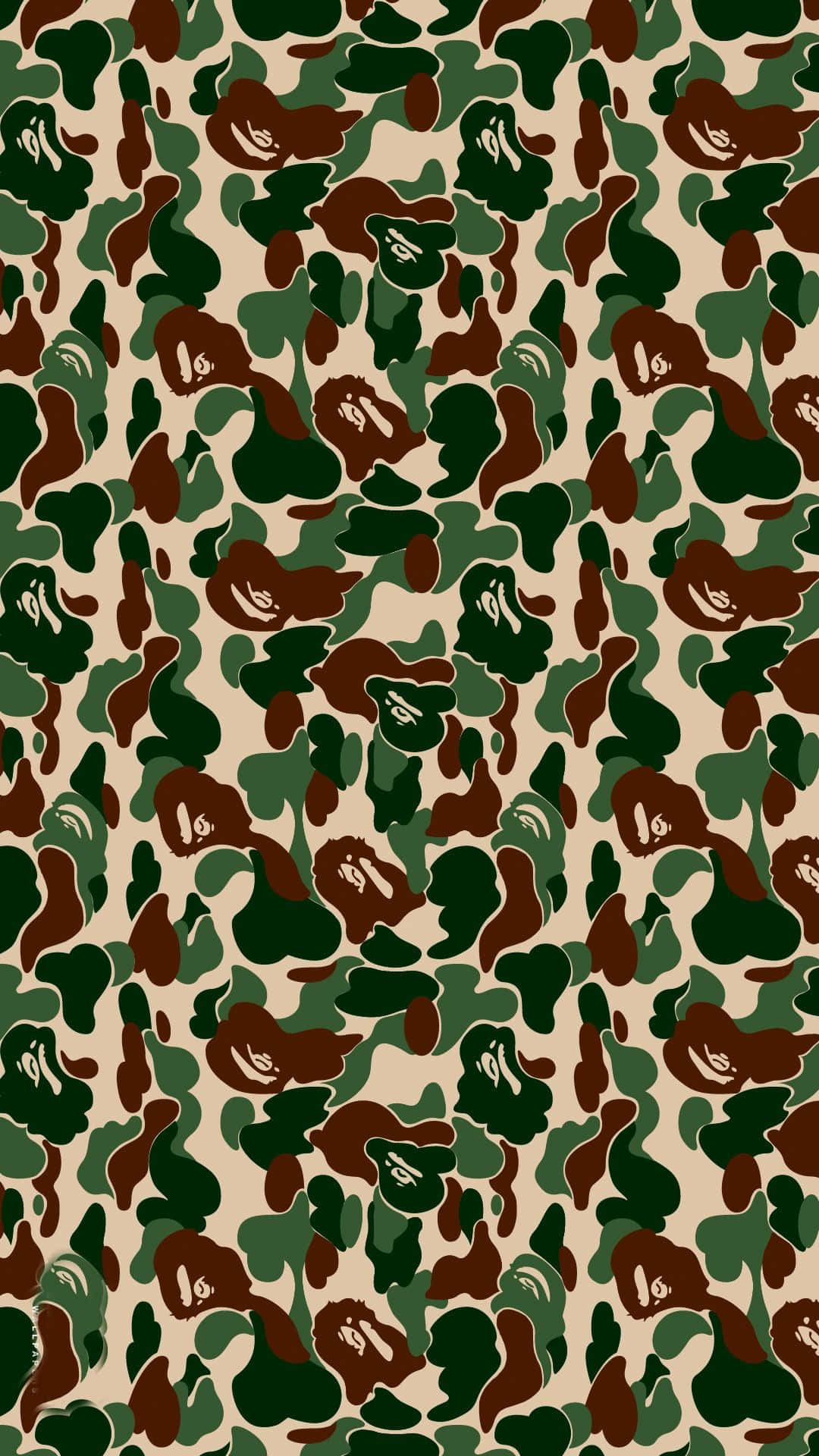 Bape Army Camo Pattern Background