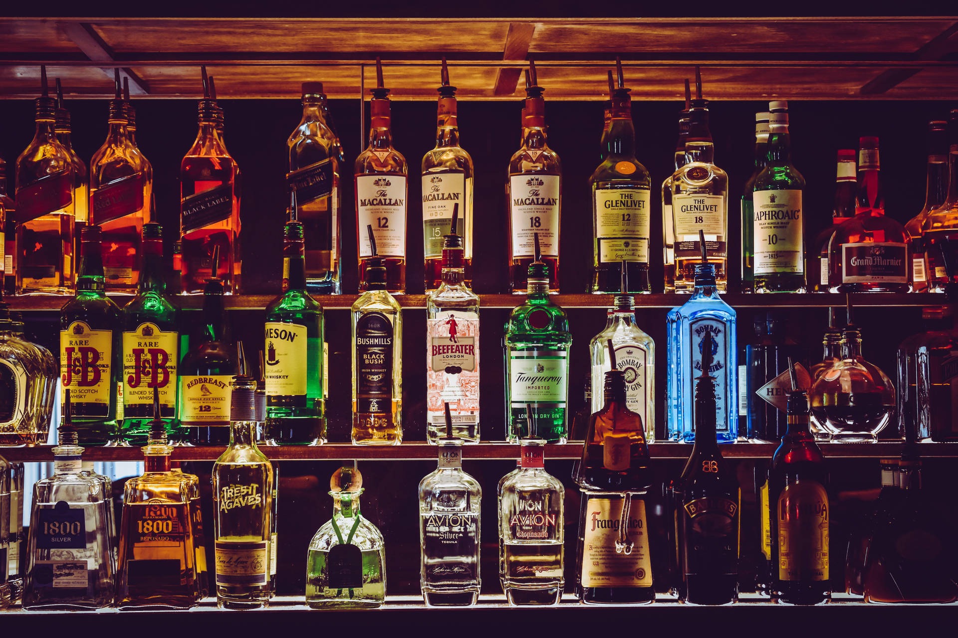 Bar Alcoholic Drinks Background