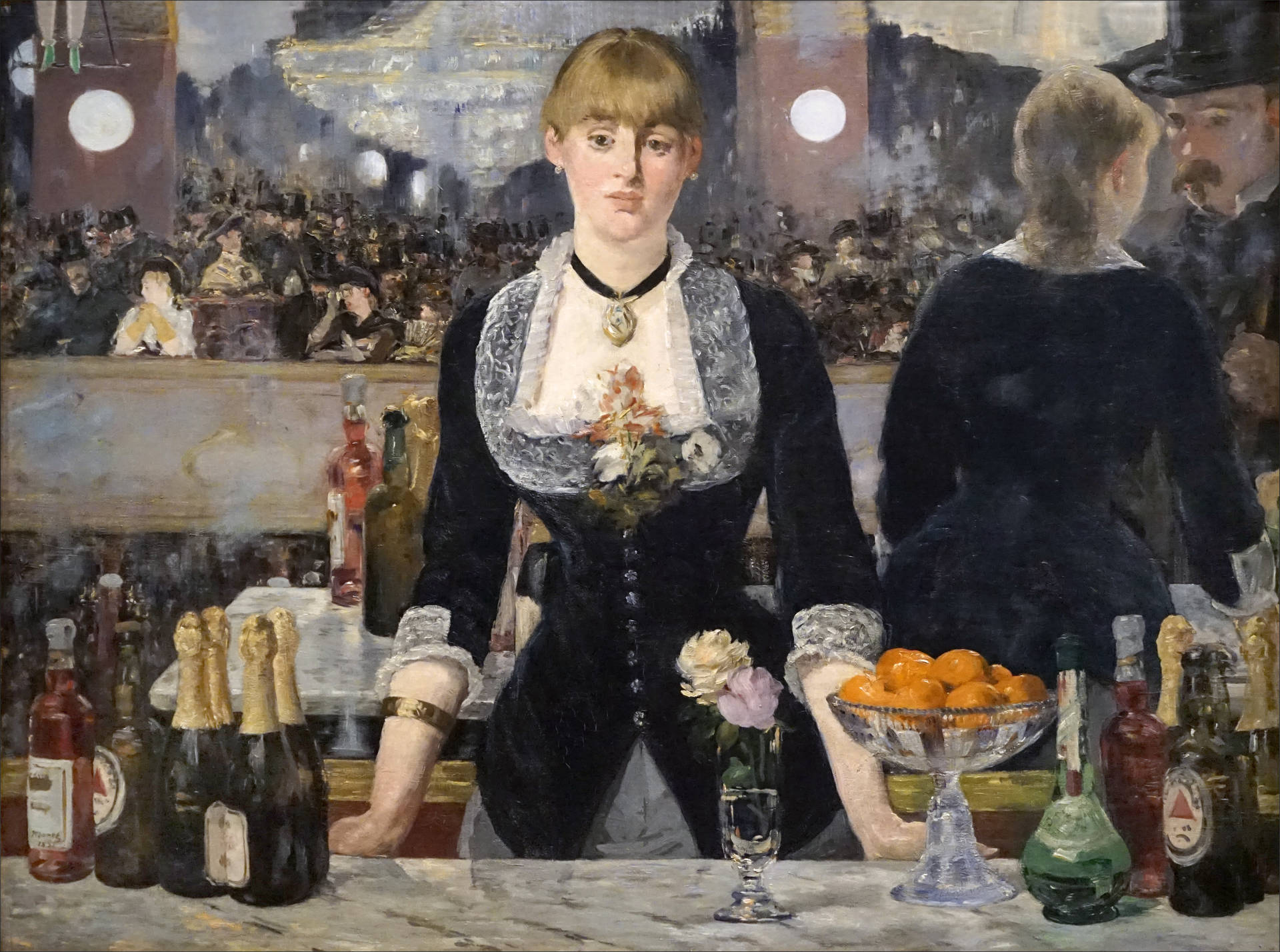 Bar At Folies-bergère Impressionist Art Background