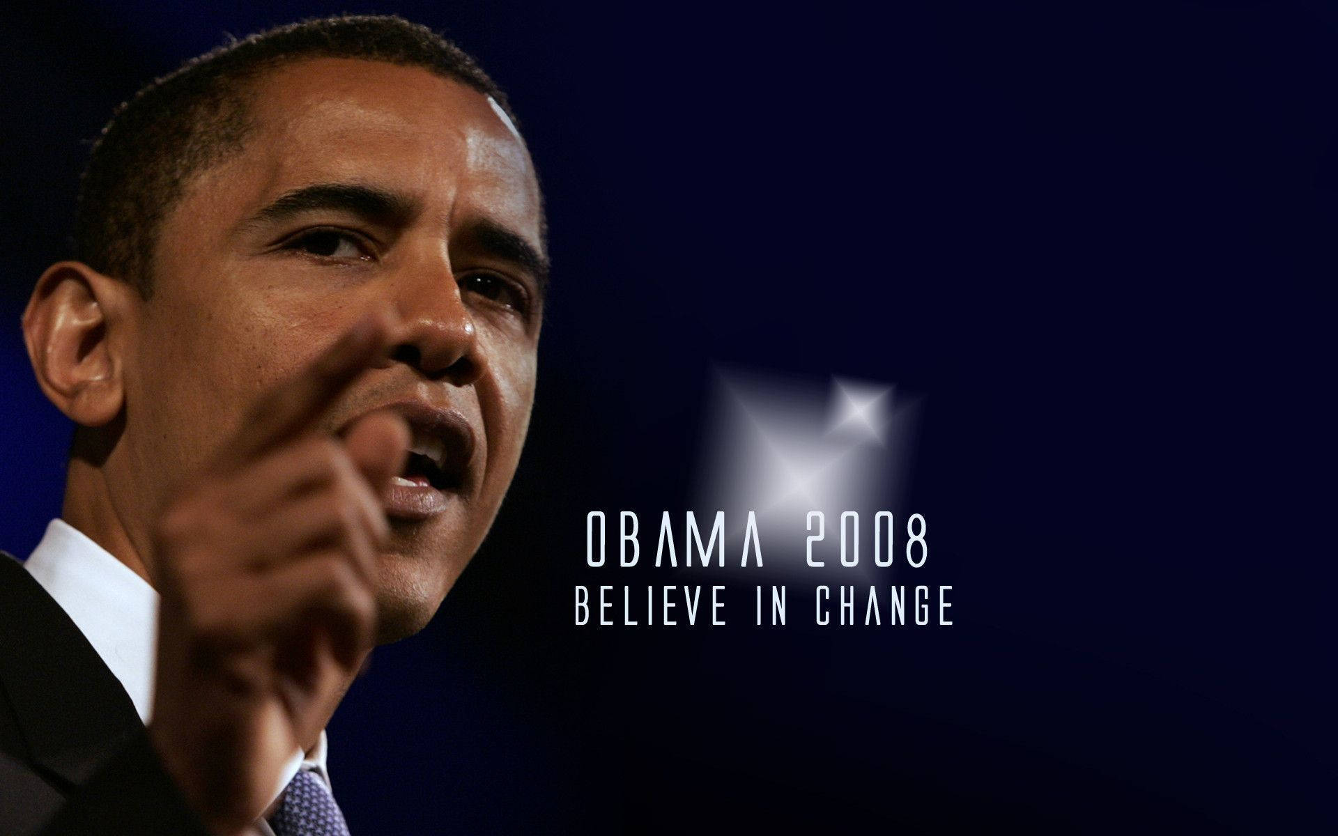 Barack Obama Believe In Change Background