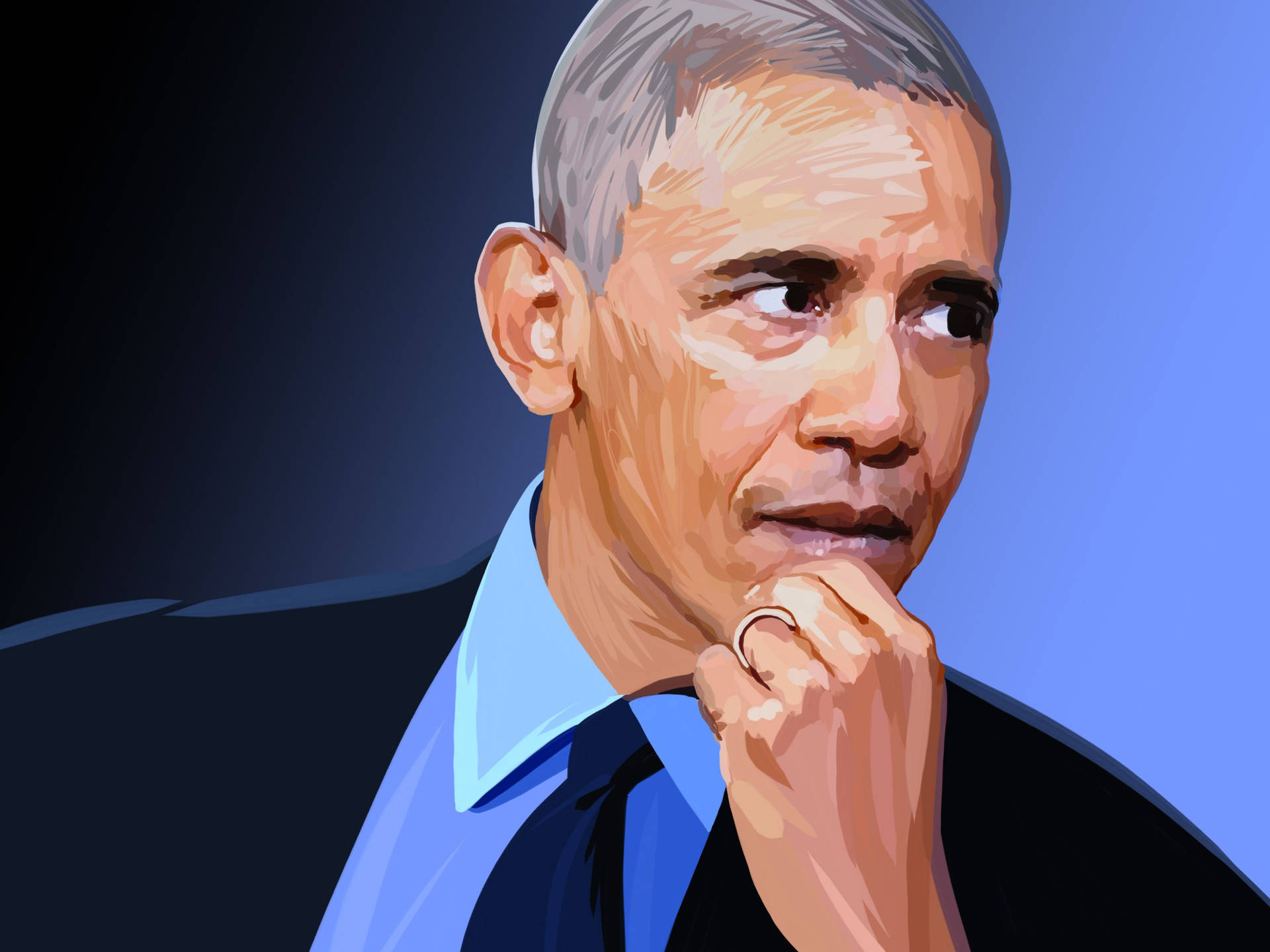 Barack Obama Graphic Illustration Background