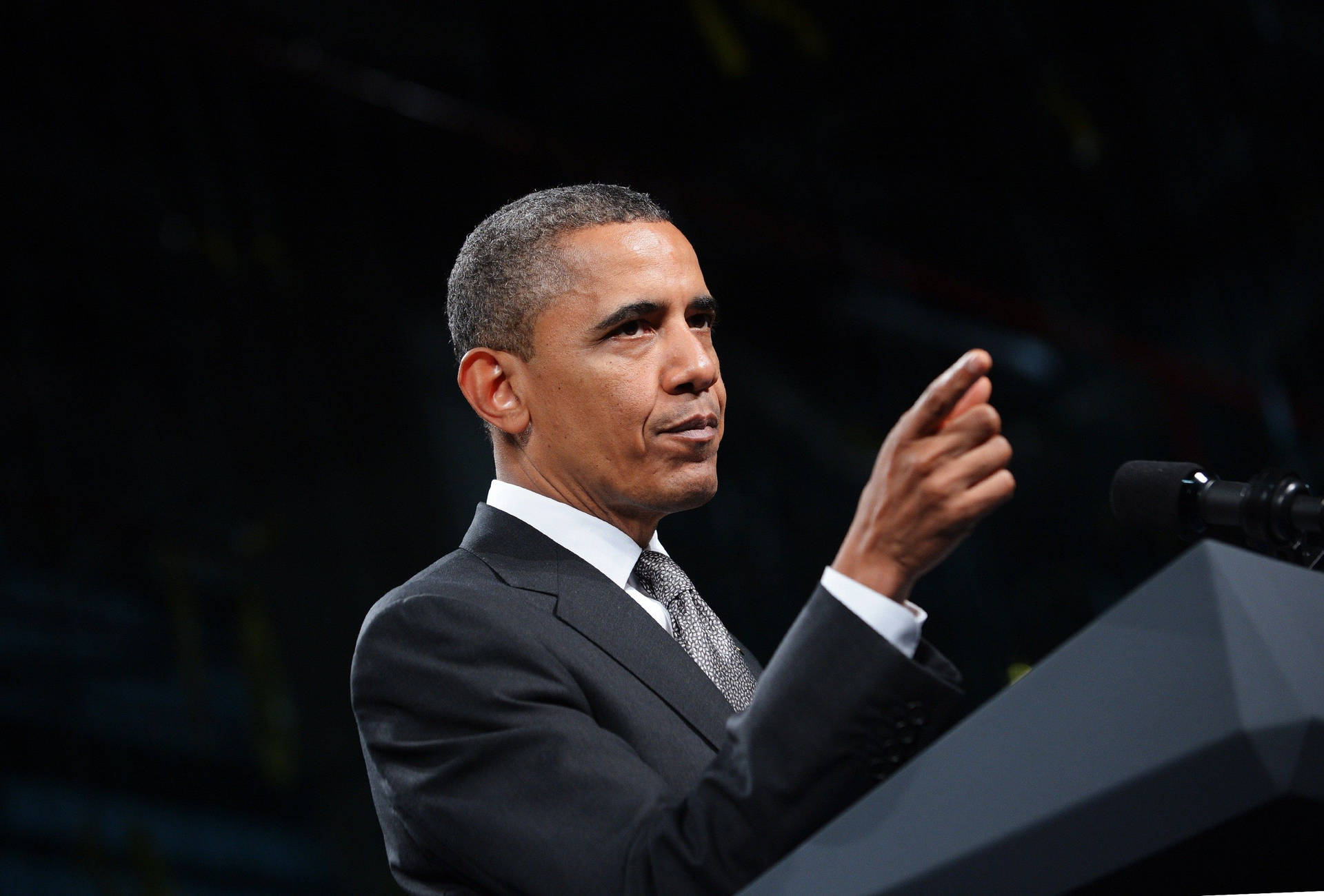 Barack Obama Pointing His Hand Background