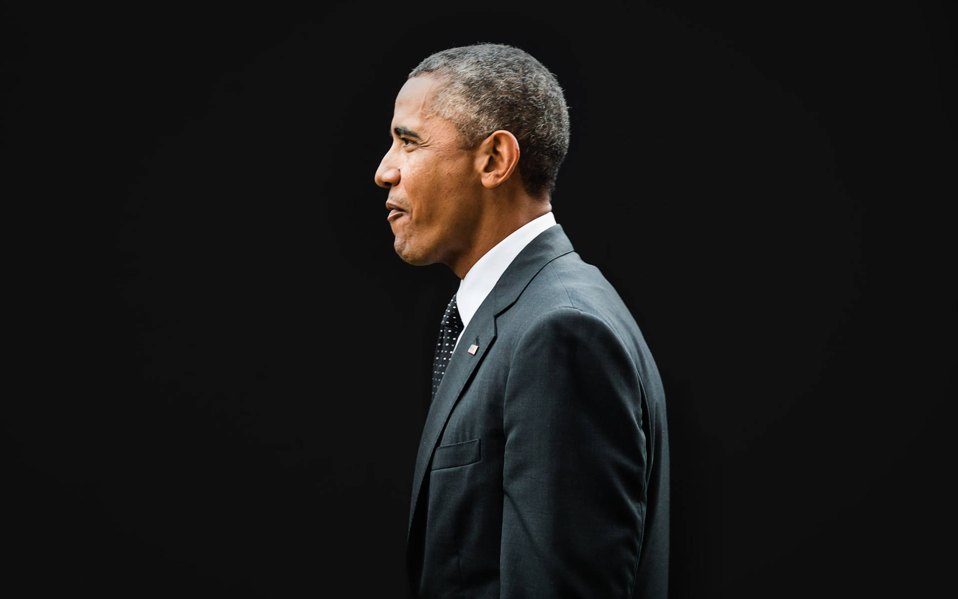 Barack Obama Side View Photograph Background