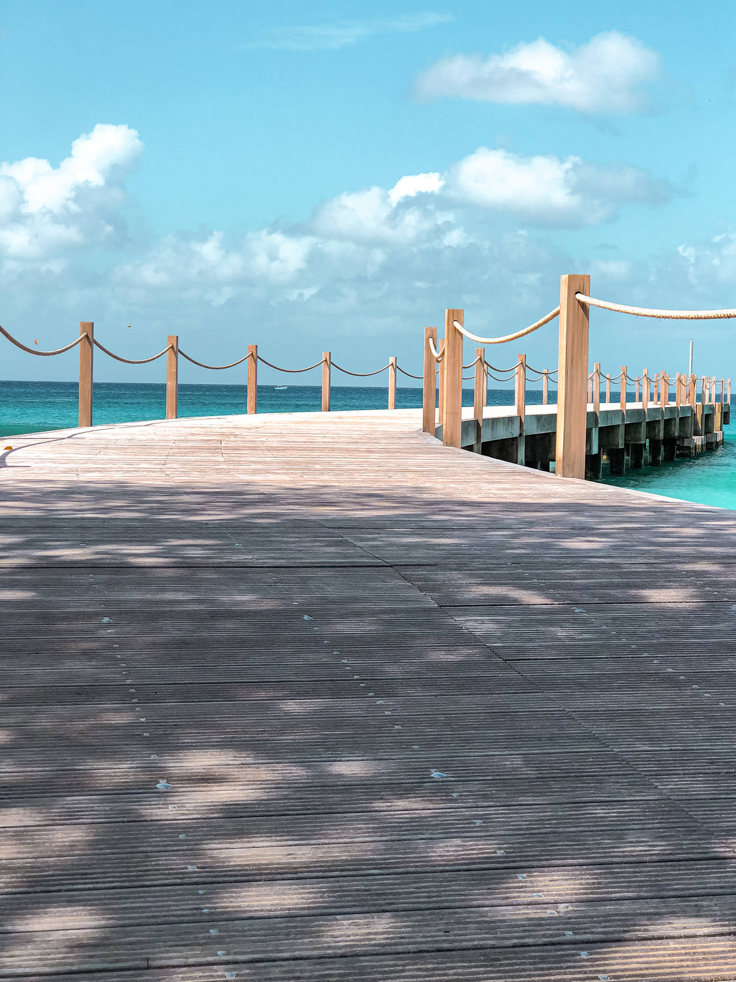 Barbados Bridge On Sea Background