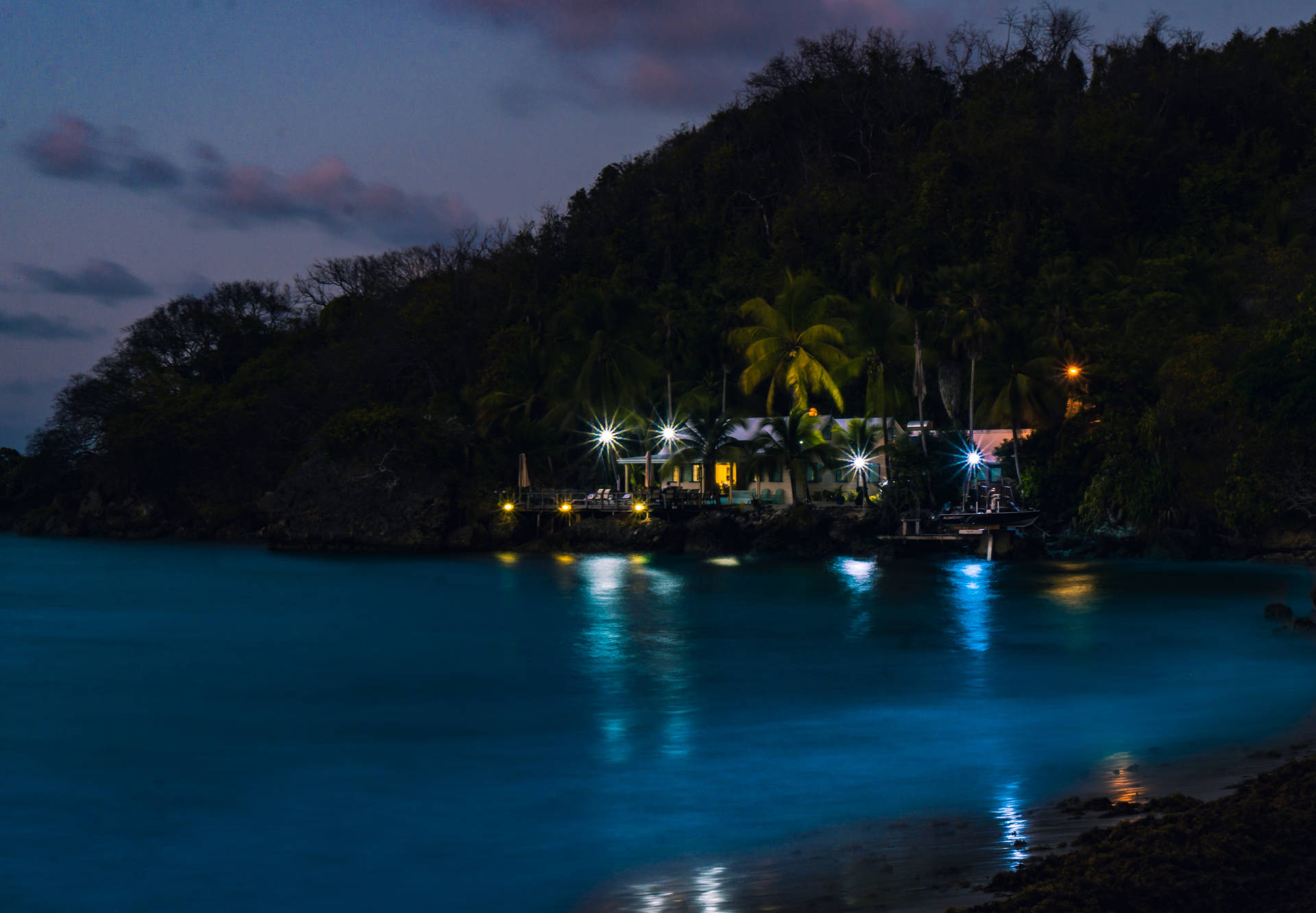 Barbados Night Life Background