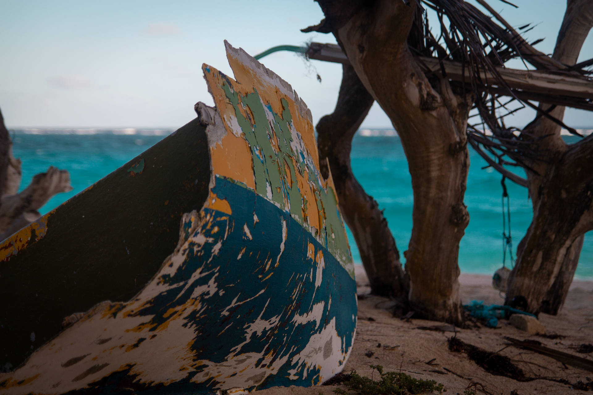 Barbados Wrecked Ship Background
