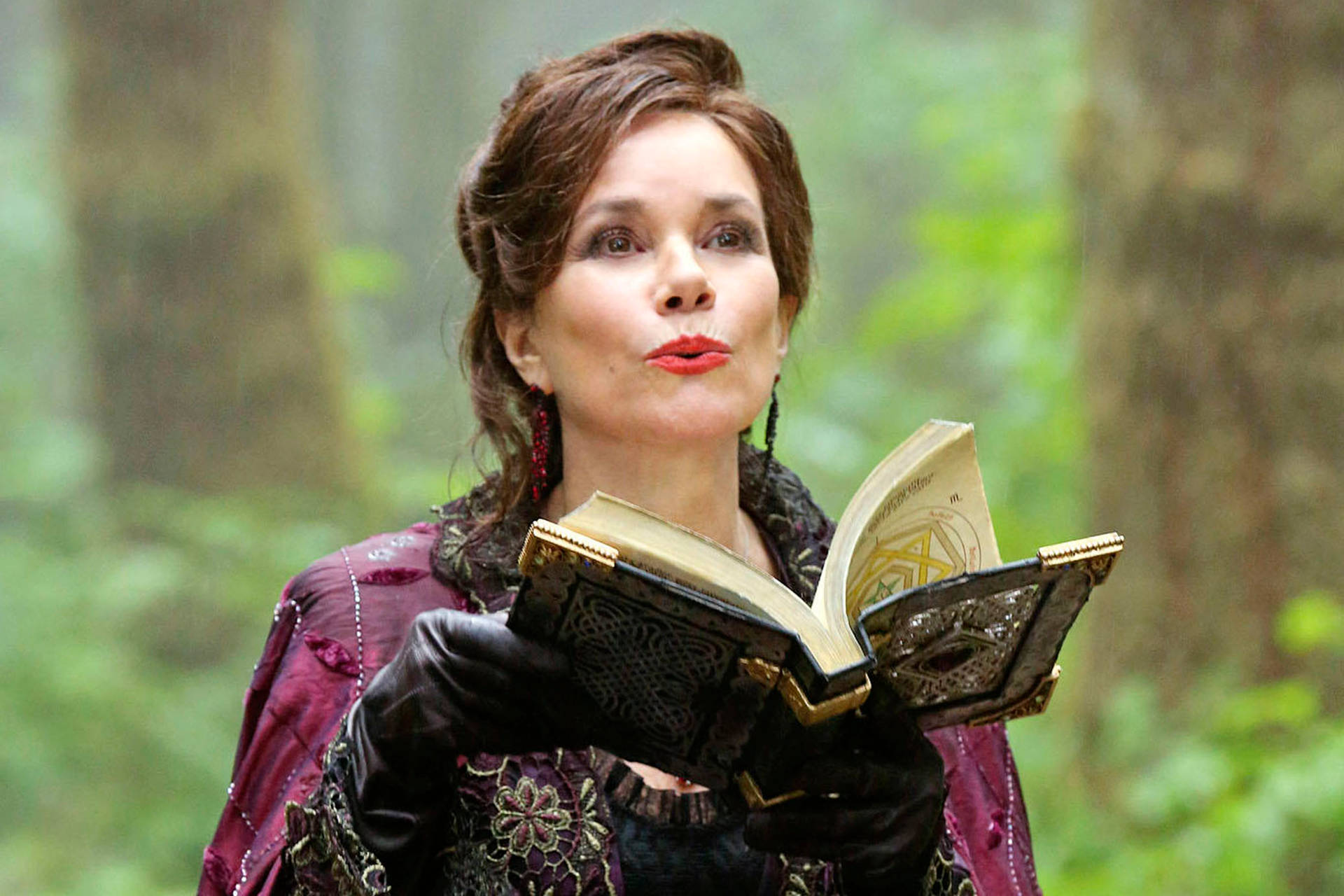 Barbara Hershey In Once Upon A Time - Stunning Profile Shot Background