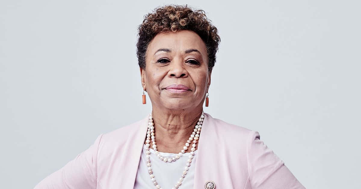 Barbara Lee Smiling Model Background