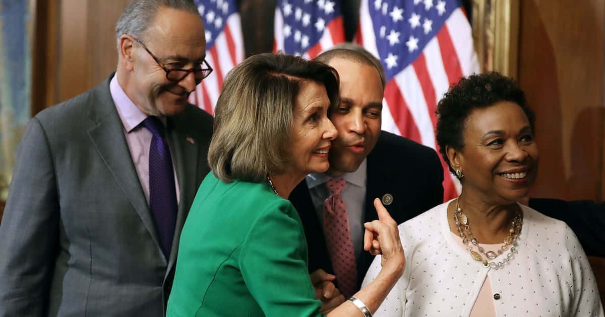 Barbara Lee With Leaders And Representative