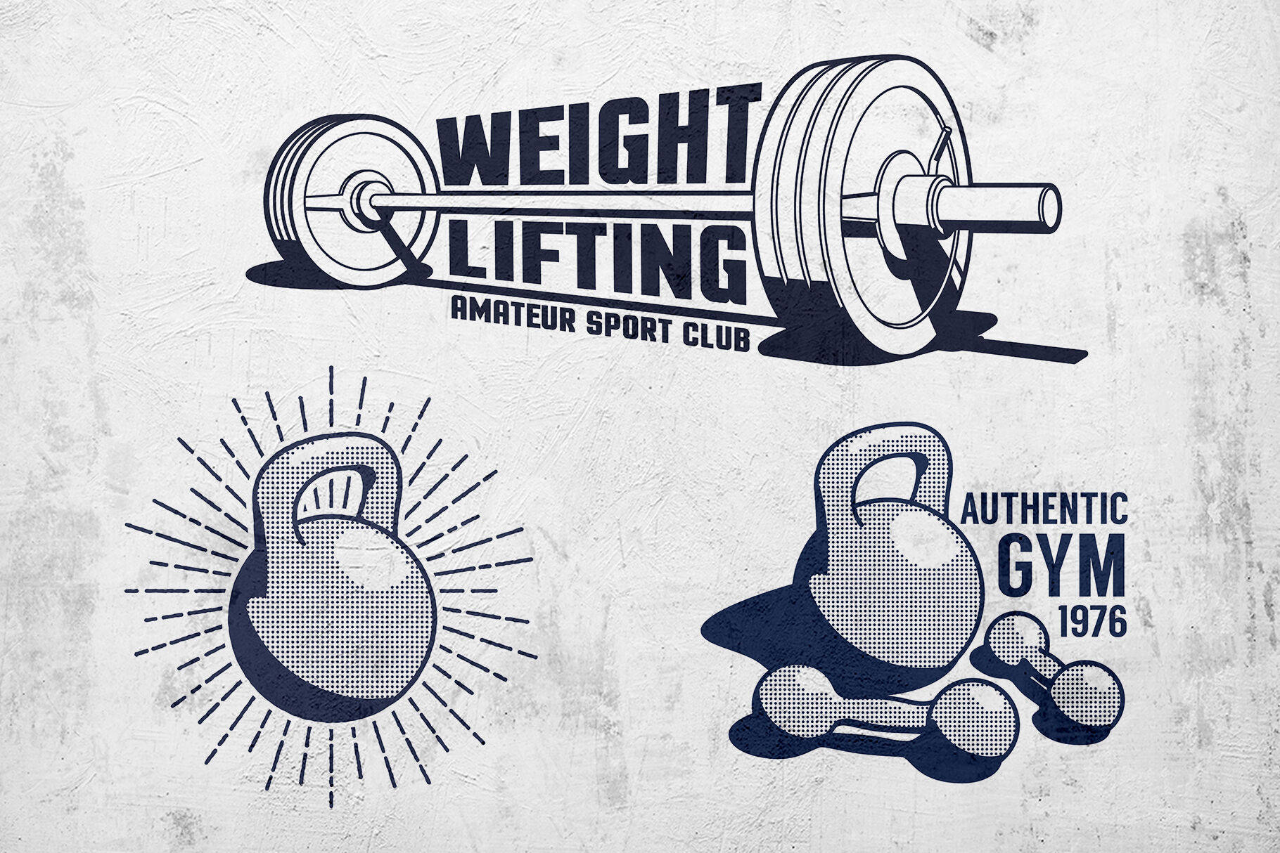 Barbell Weightlifting Art Background