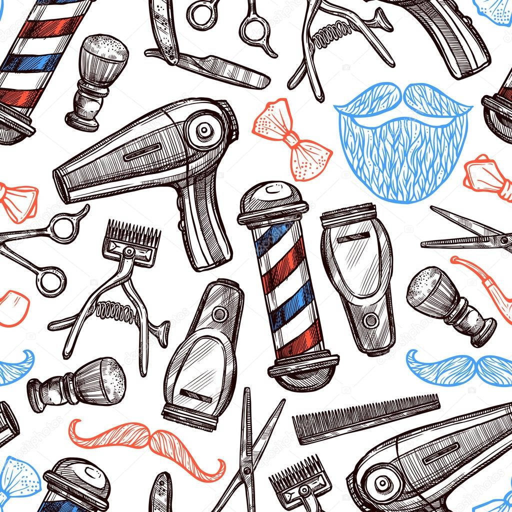 Barber Pole Graphic Art Background