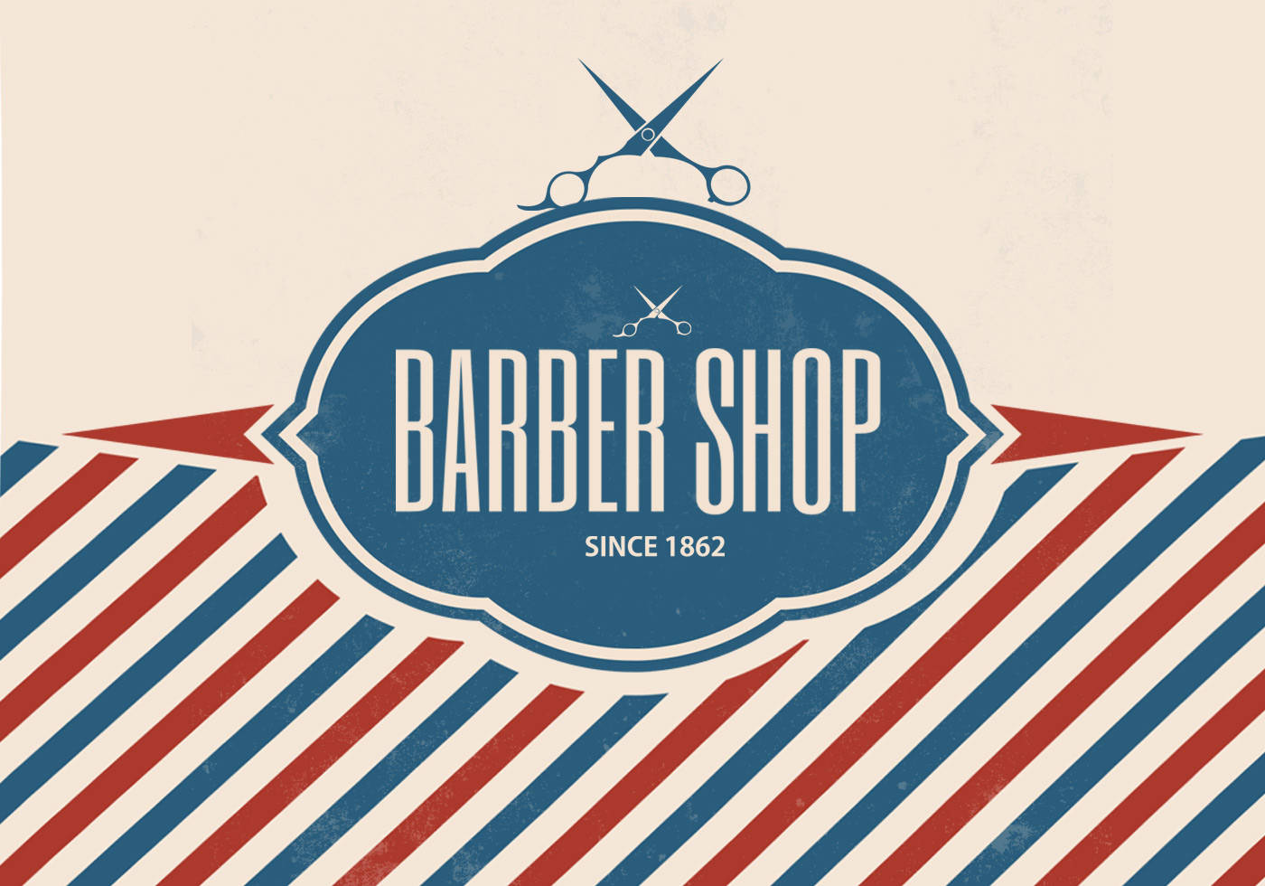 Barber Pole Logo Design Background