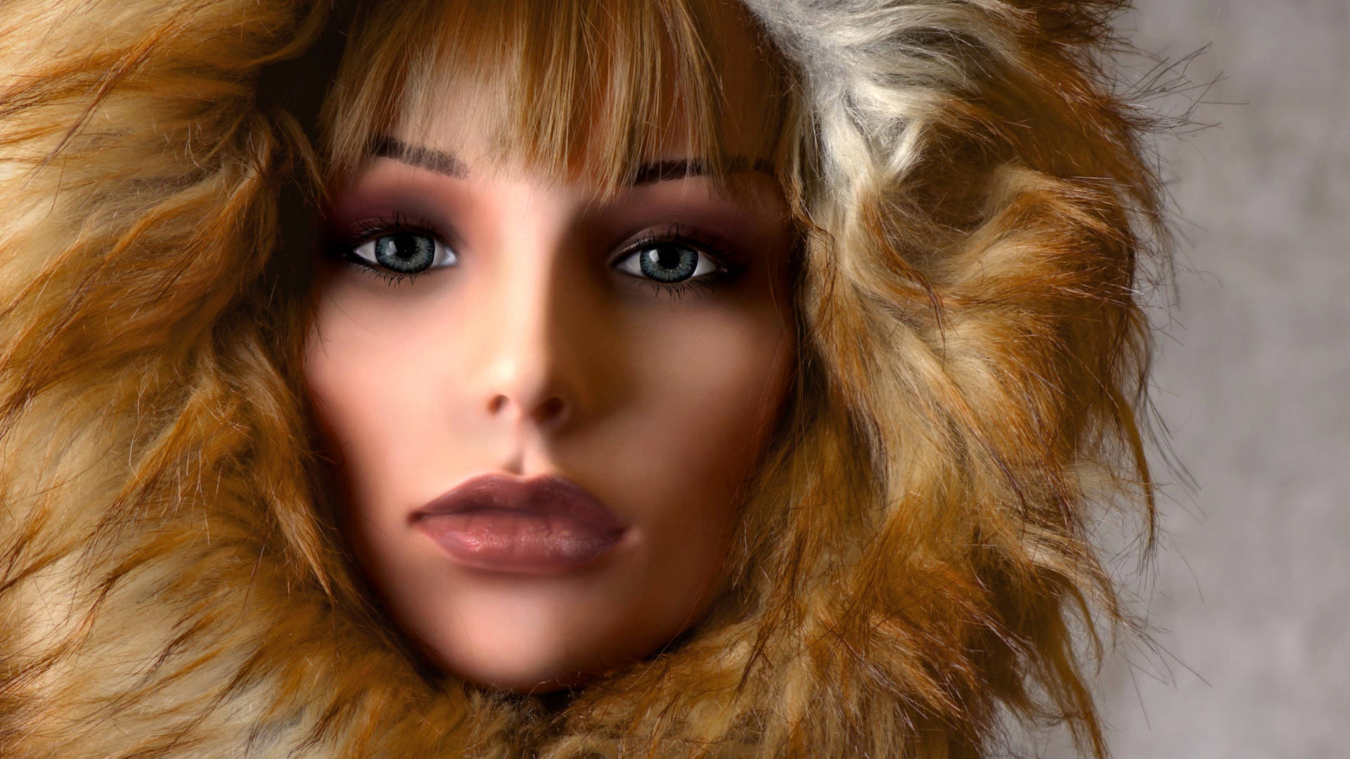 Barbie Doll Fur Hood Background