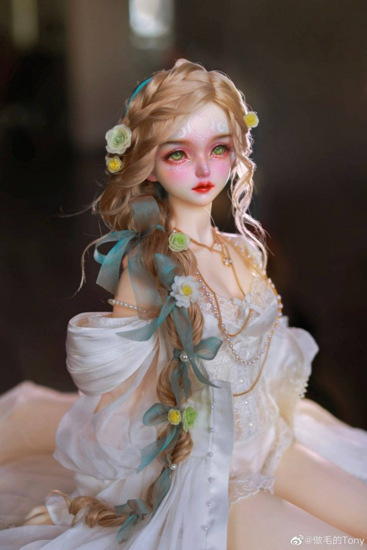 Barbie Doll Mermaid Side Braid Background