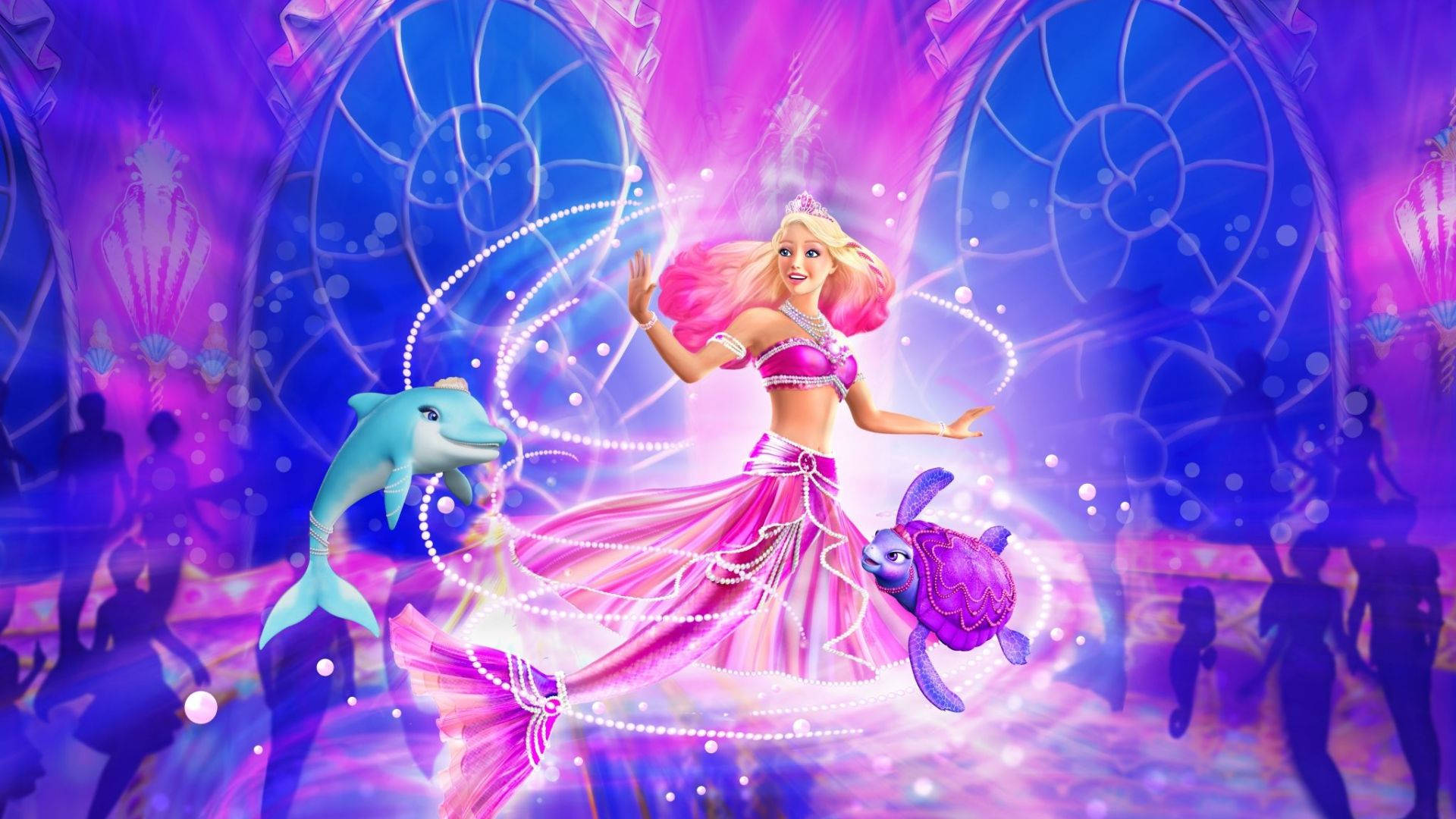 Barbie Mermaid Flashing Background