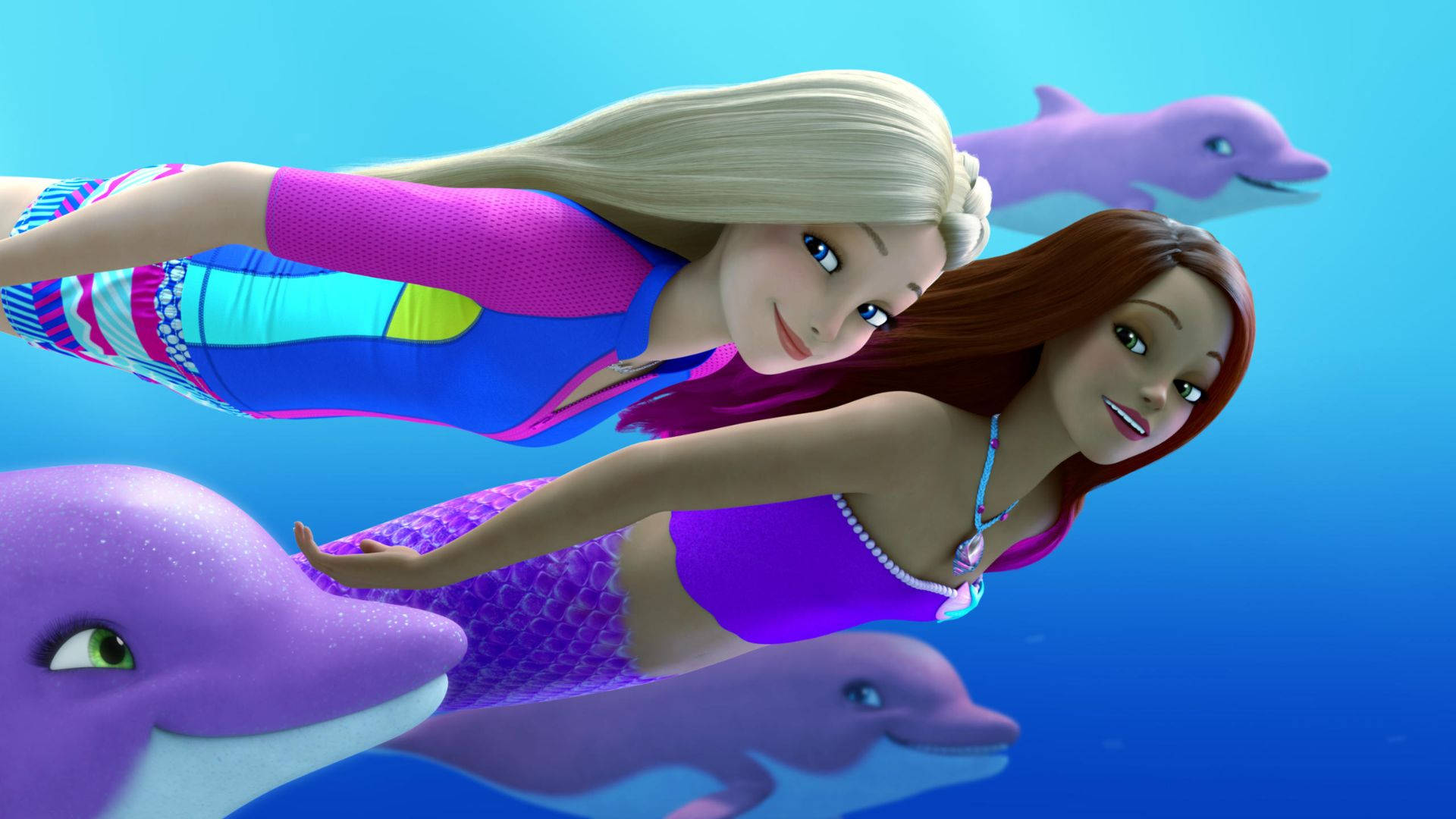 Barbie Mermaids With Dolphins