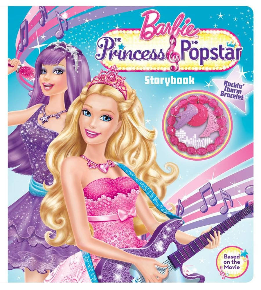 Barbie Princess And Popstar Storybook Cover Background
