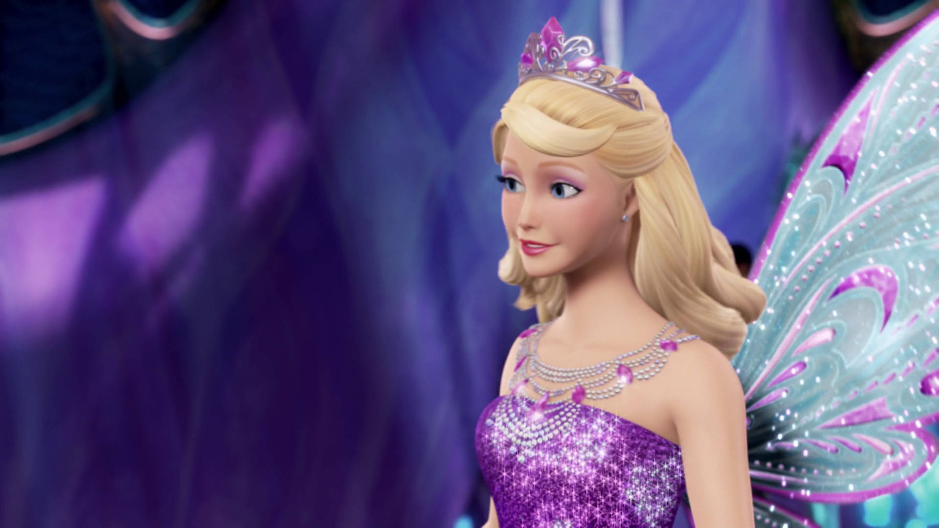 Barbie Princess Castania Butterfly Fairy Friends Background
