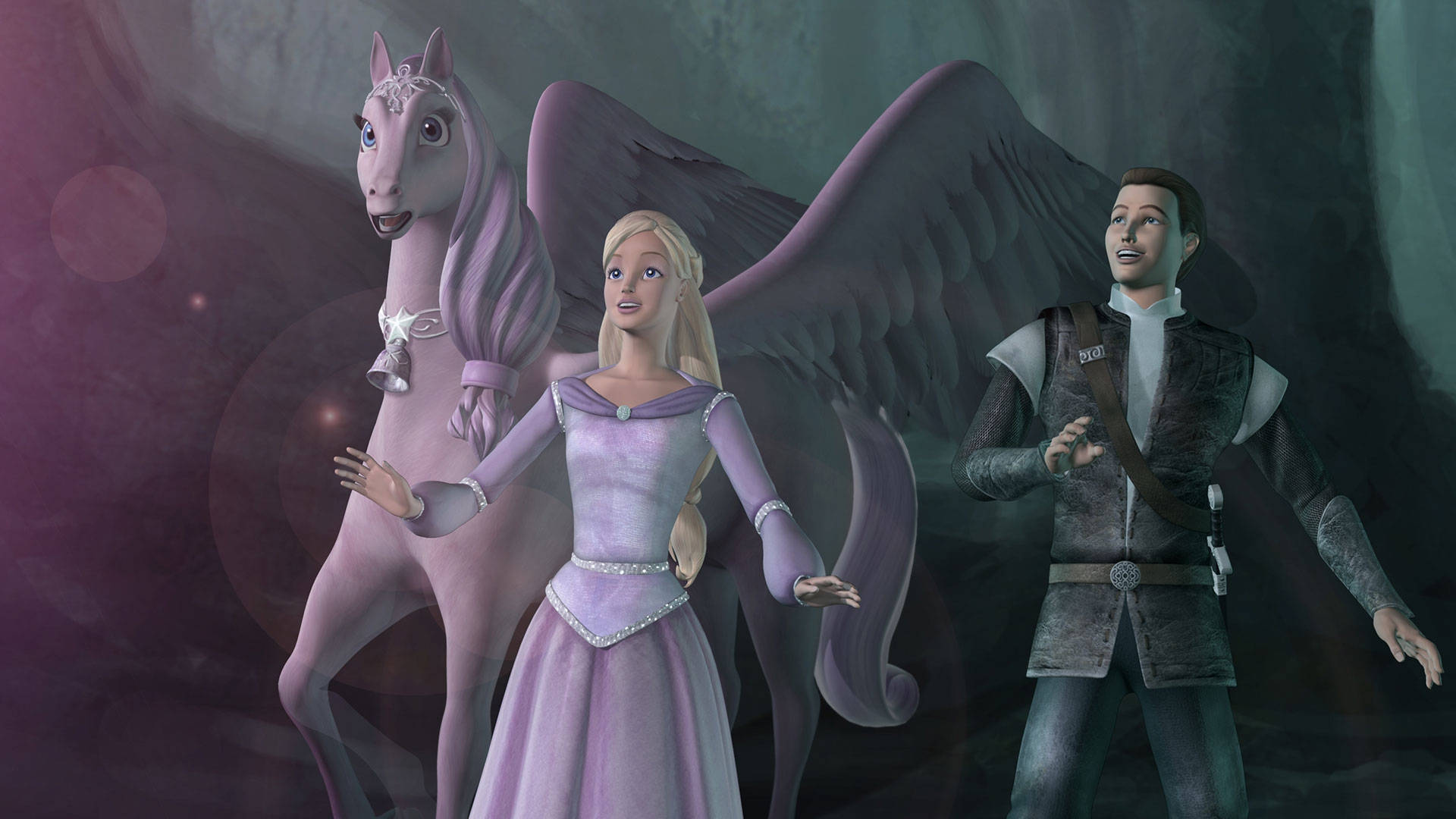 Barbie Princess Magic Of Pegasus Background