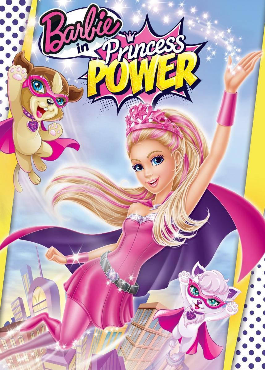 Barbie Princess Power Flying Poster Background