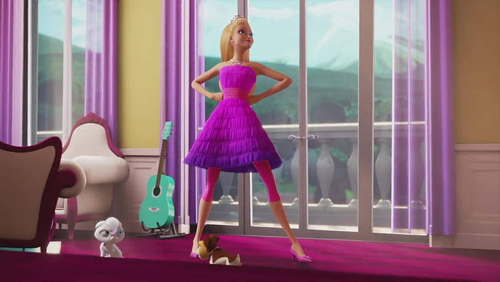 Barbie Princess Power Smiling Kara Background