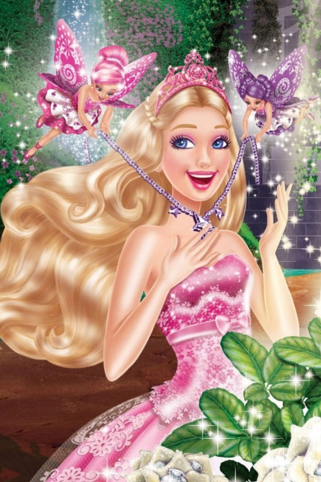 Barbie Princess Tori With A Necklace Background
