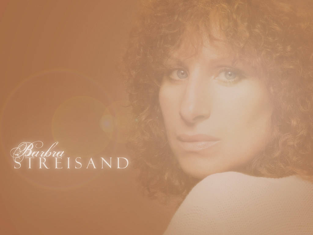 Barbra Streisand Memories 1981 Album Cover Orange Overlay