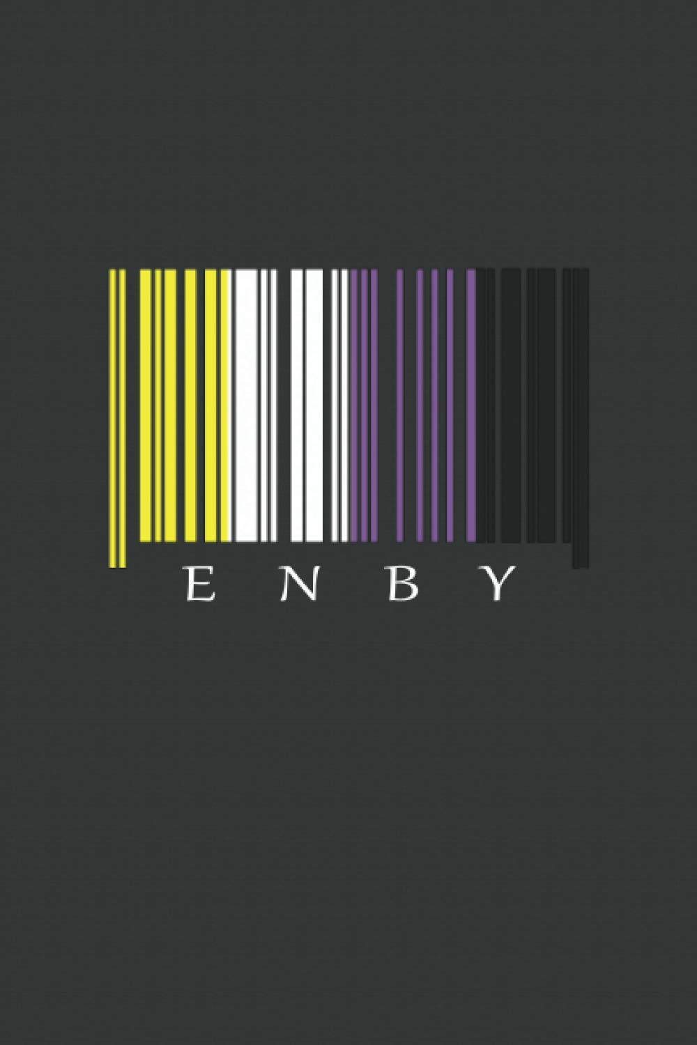 Barcode Like Nonbinary Gender Pride Flag Background