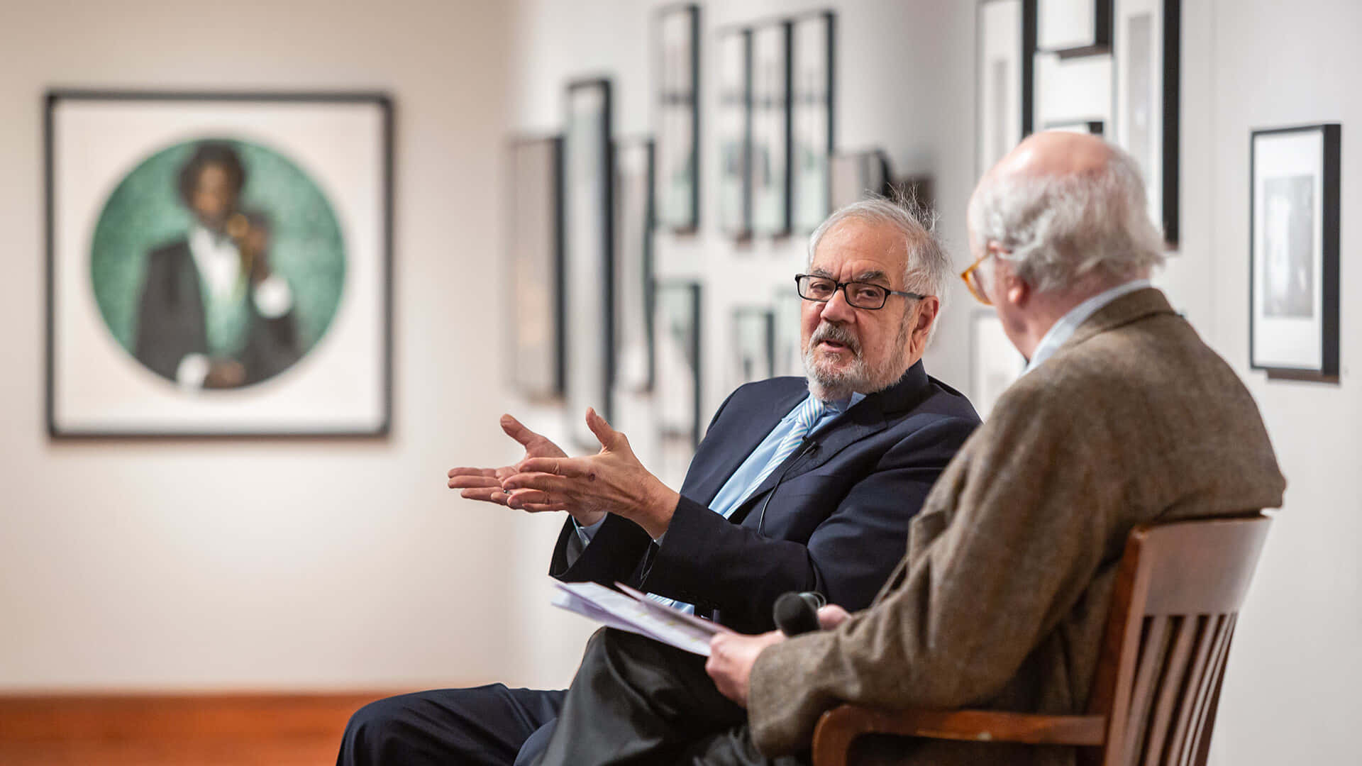 Barney Frank Talking To Another Person