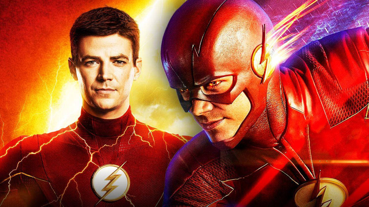 Barry Allen And Flash Fast Superhero