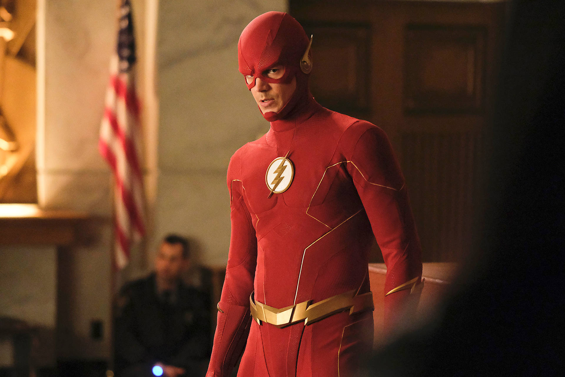 Barry Allen In Fast Superhero Suit