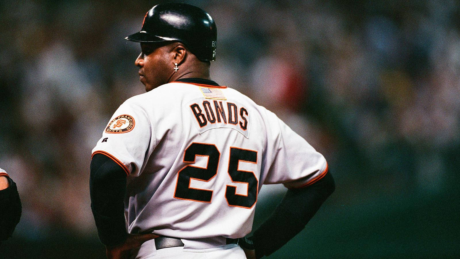Barry Bonds Baseball Uniform Background