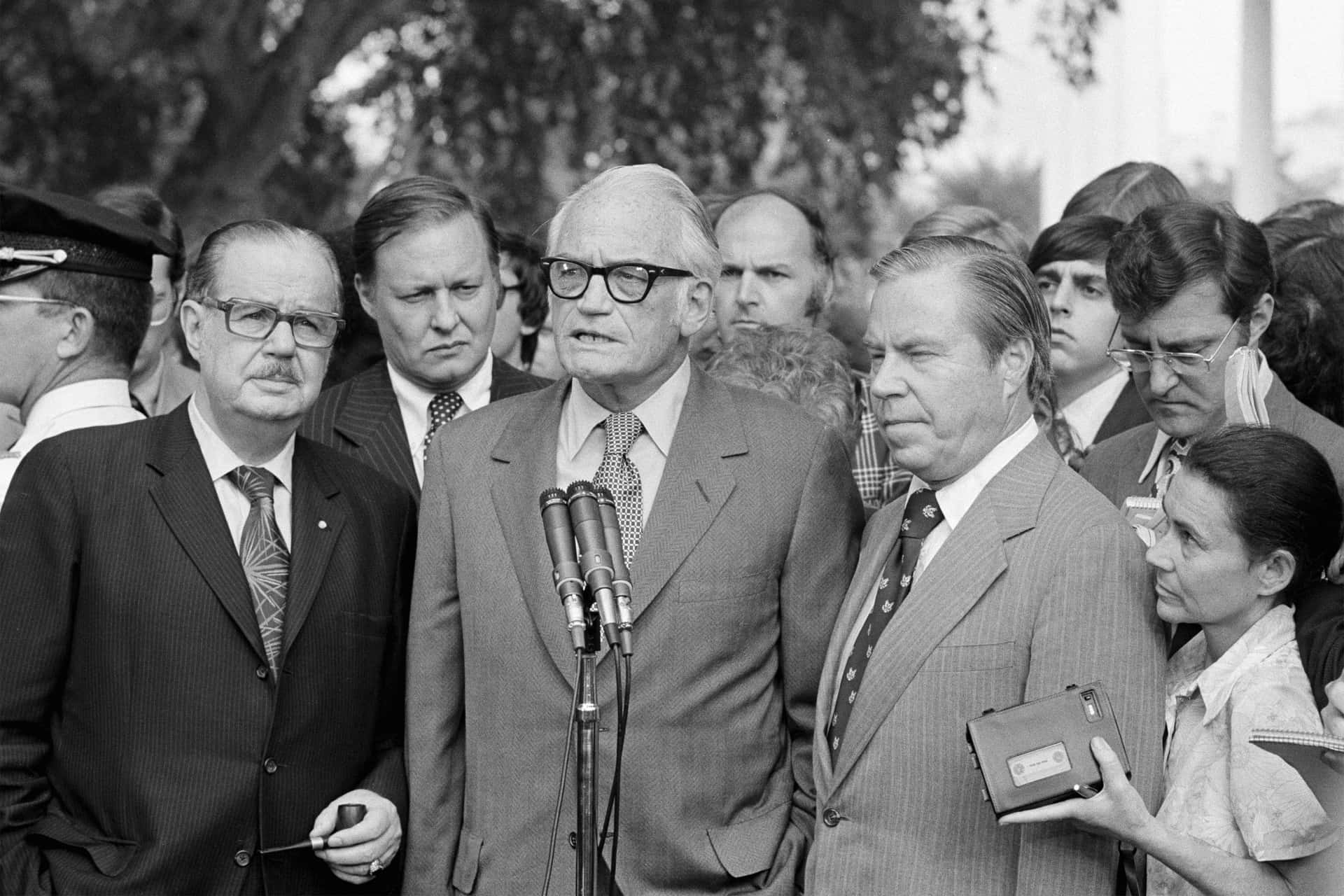 Barry Goldwater With Crowd