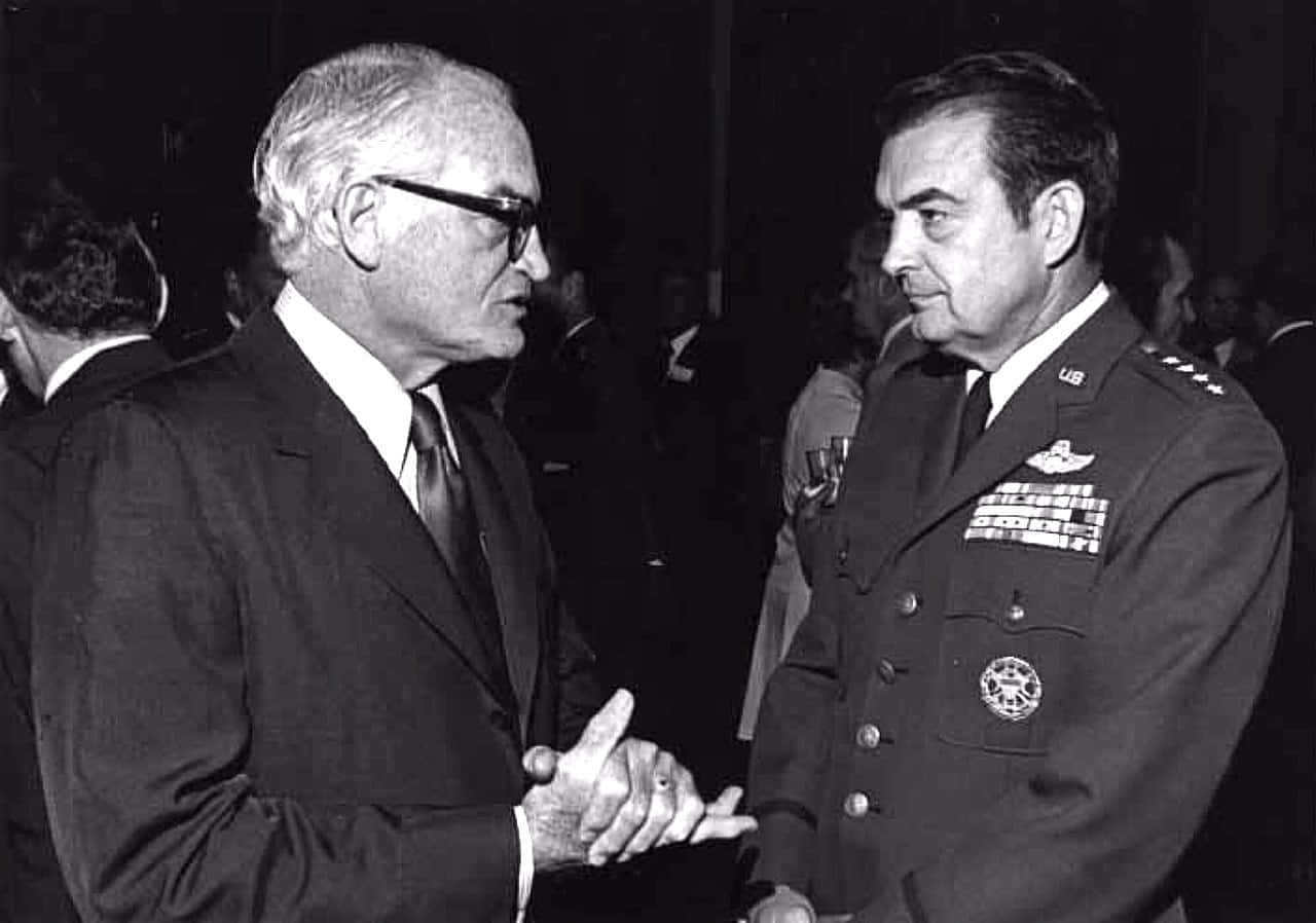 Barry Goldwater With David Jones Background